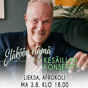 Petri Laaksonen Eläköön elämä -konsertti AfroKolissa 3.8.2026